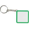 Купить Брелок-рулетка, 1 м., белый/зеленый с нанесением логотипа