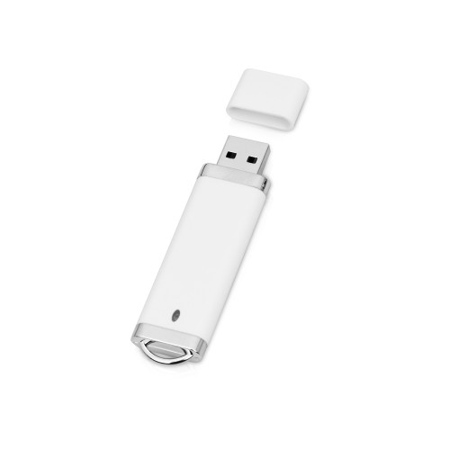 Купить Флеш-карта USB 2.0 16 Gb Орландо, белый с нанесением логотипа