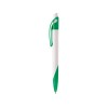 Купить Ручка шариковая Тироль, белый/зеленый с нанесением логотипа