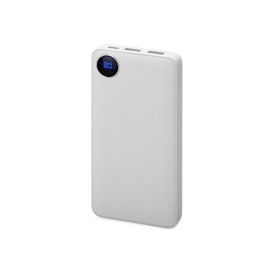 Купить Внешний аккумулятор с дисплеем Mild, 10 000 mAh, белый с нанесением логотипа