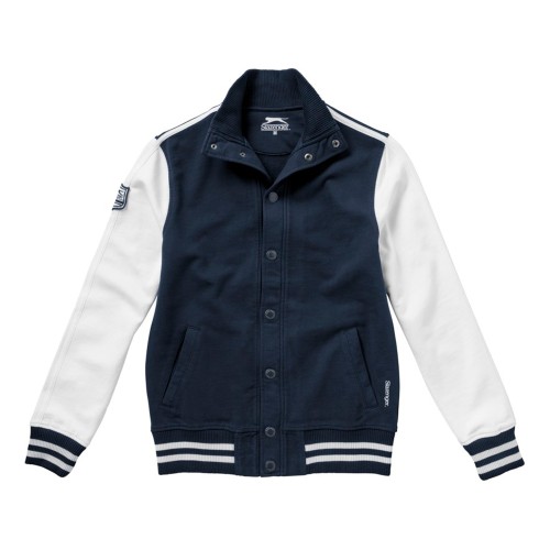 Купить Толстовка Varsity, темно-синий/натуральный белый с нанесением логотипа