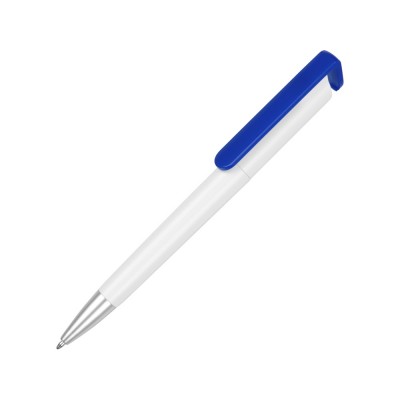 Купить Ручка-подставка Кипер, белый/синий с нанесением
