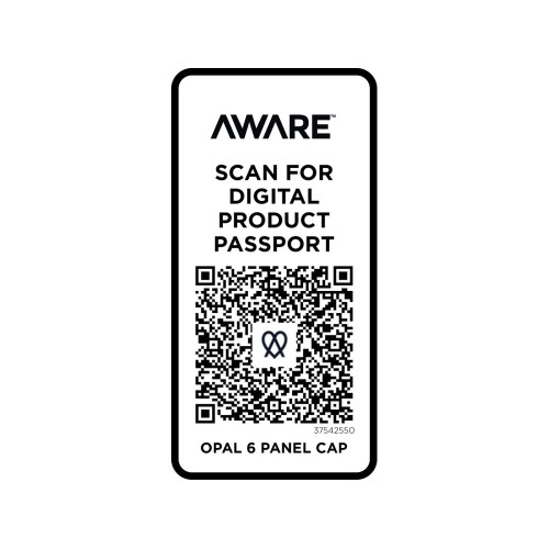 Купить Opal с 6 панелями Aware™ кепка из переработанных материалов - Темно - синий с нанесением логотипа