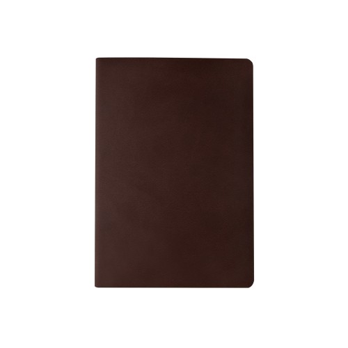 Купить Бизнес тетрадь А5 Megapolis flex 60 л. soft touch клетка, коричневый с нанесением логотипа