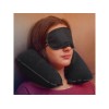 Купить Дорожная маска BRANTA из мягкой микрофибры, черный с нанесением логотипа