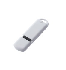 USB-флешка на 64 ГБ с покрытием soft-touch, белый