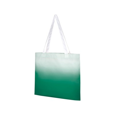 Купить Эко-сумка Rio с плавным переходом цветов, зеленый с нанесением