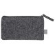 Купить Пенал из RPET-фетра Felt, серый с нанесением логотипа