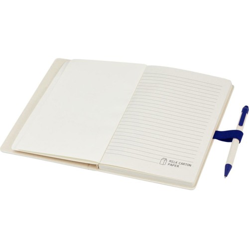 Купить Блокнот размером A5 и шариковая ручка Dairy Dream, cиний с нанесением логотипа