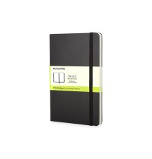 Записная книжка Moleskine Classic (нелинованный) в твердой обложке, Pocket (9x14см), черный
