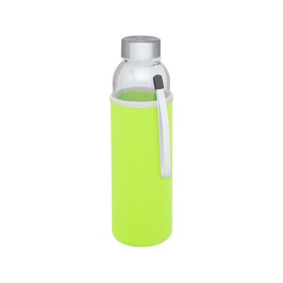 Купить Спортивная бутылка Bodhi из стекла объемом 500 мл, зеленый лайм с нанесением