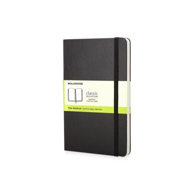 Купить Записная книжка Moleskine Classic (нелинованный) в твердой обложке, Pocket (9x14см), черный с нанесением