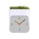 Купить Часы настольные Grass, белый/зеленый с нанесением логотипа