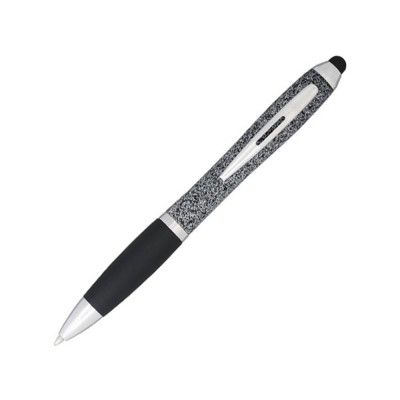 Купить Крапчатая шариковая ручка Nash со стилусом, черный с нанесением