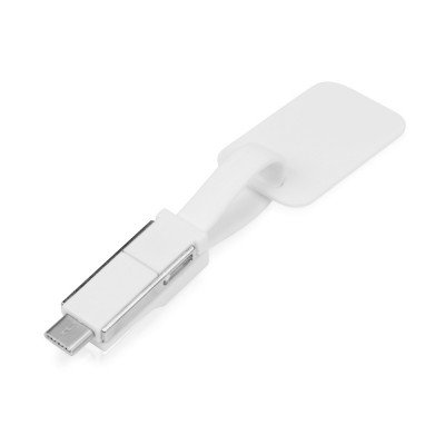 Купить Зарядный кабель 3-в-1 Charge-it, белый с нанесением логотипа