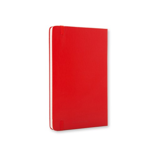 Купить Записная книжка Moleskine Classic (в линейку) в твердой обложке, Pocket (9x14см), красный с нанесением логотипа