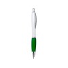 Купить Ручка пластиковая шариковая CARREL с антибактериальным покрытием, белый/папоротник с нанесением логотипа