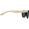 Купить Taiyō, зеркальные поляризованные солнцезащитные очки в оправе из переработанного PET-пластика/бамбука в подарочной коробке, дерево с нанесением логотипа