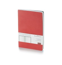 Ежедневник А5 недатированный Megapolis Velvet Flex, красный