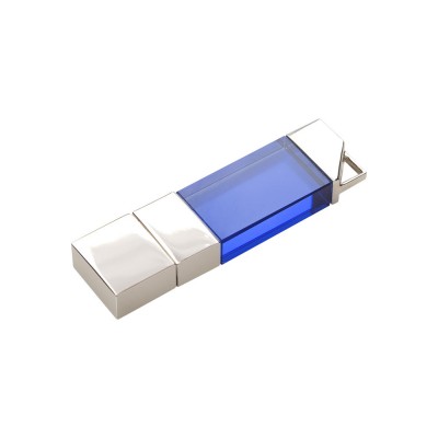 Купить USB-флешка на 32 ГБ, micro USB, синий с нанесением