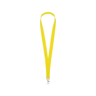 Купить Ланьярд с карабином, желтый с нанесением логотипа