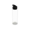 Купить Бутылка для воды Plain 2 630 мл, прозрачный/черный с нанесением логотипа