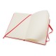 Купить Записная книжка Moleskine Classic (нелинованный) в твердой обложке, Large (13х21см), красный с нанесением логотипа