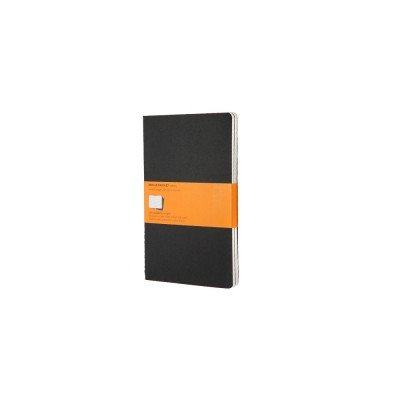 Купить Записная книжка Moleskine Cahier (в линейку, 3 шт.), Large (13х21см), черный с нанесением