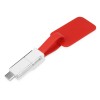 Купить Зарядный кабель 3-в-1 Charge-it, красный с нанесением логотипа