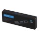 Купить USB 2.0- флешка на 32 Гб c подсветкой логотипа Hook LED, темно-серый, синяя подсветка с нанесением логотипа