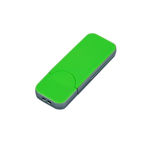 Купить USB-флешка на 8 Гб в стиле I-phone, прямоугольнй формы, зеленый с нанесением логотипа