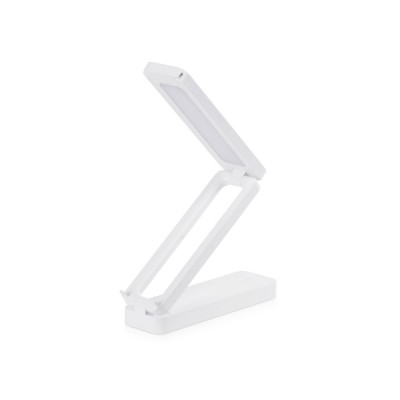 Купить Складывающаяся настольная LED лампа Stack N, 3 Вт, белый с нанесением логотипа