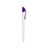 Купить Ручка шариковая Какаду, белый/фиолетовый с нанесением логотипа
