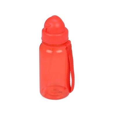 Купить Бутылка для воды со складной соломинкой Kidz 500 мл, красный с нанесением