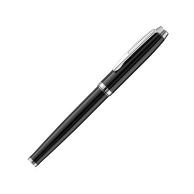 Купить Ручка металлическая роллер LADY R, черный с нанесением логотипа