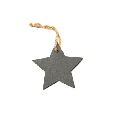 Купить Новогоднее украшение RUDOLF из сланца, звезда с нанесением логотипа