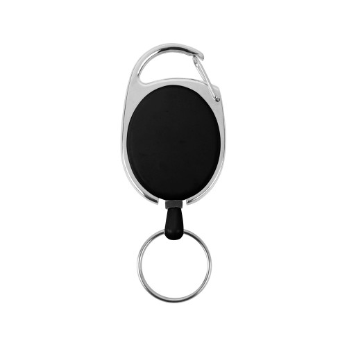 Купить Ретрактор Слип с кольцом, черный с нанесением логотипа