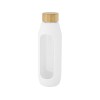 Купить Tidan Бутылка из боросиликатного стекла объемом 600 мл с силиконовым держателем, белый с нанесением логотипа