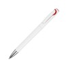 Купить Ручка шариковая Локи, белый/красный с нанесением логотипа