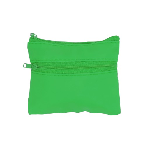 Купить Кошелек ADAL с 2 карманами из RPET с  молниями в тон, папоротниковый с нанесением логотипа