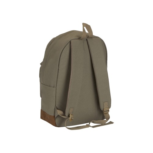 Купить Рюкзак Shammy с эко-замшей для ноутбука 15, бежевый с нанесением логотипа