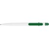 Купить Ручка шариковая Этюд, белый/зеленый с нанесением логотипа