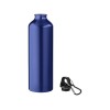 Купить Алюминиевая бутылка для воды Oregon объемом 770 мл с карабином - Синий с нанесением логотипа