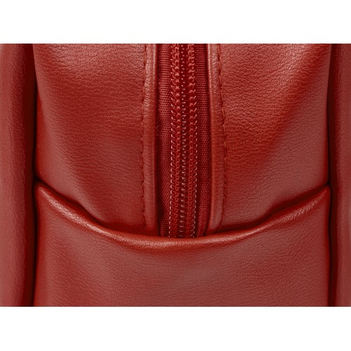 Купить Косметичка из эко-кожи Enio, красный с нанесением логотипа