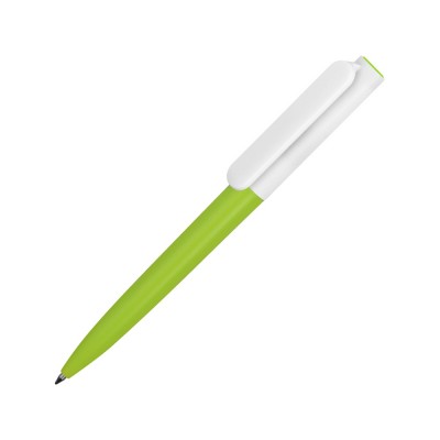 Купить Ручка пластиковая шариковая Umbo BiColor, зеленое яблоко/белый с нанесением