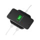 Купить Беспроводная зарядка Tile с 2 USB-A, 5 Вт, черный с нанесением логотипа