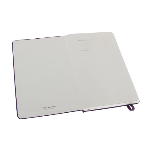 Купить Записная книжка Moleskine Classic (в линейку) в твердой обложке, Large (13х21см), фиолетовый с нанесением логотипа