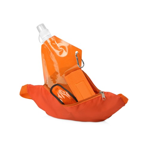 Купить Набор для спорта Keen glow, оранжевый с нанесением логотипа