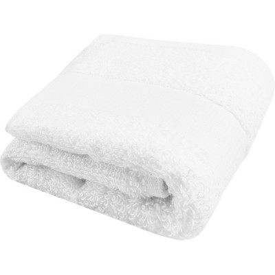 Купить Хлопковое полотенце для ванной Sophia 30x50 см плотностью 450 г/м2, белый с нанесением логотипа