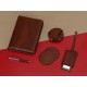 Купить Бизнес-блокнот на молнии А5 Fabrizio с RFID защитой и ручкой, черный с нанесением логотипа